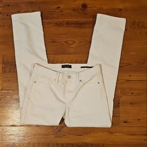 Banana Republic Slim Straight Cream Jeans